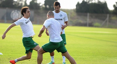 בניון גבאי ואלון תורג´מן באימון (מערכת ONE)