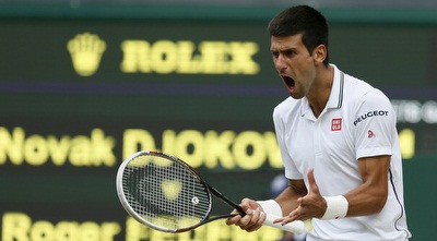 נובאק ג´וקוביץ´ חוגג (רויטרס)