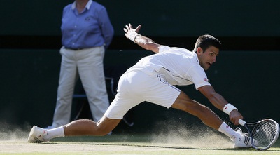 ג´וקוביץ´ בפעולה. עדיין בפסגה (רויטרס)