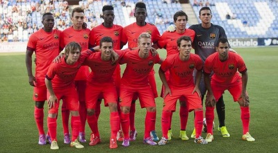 ברצלונה לפני תחילת המשחק