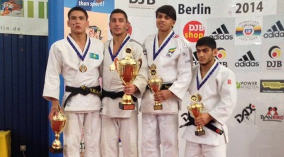 דניאל בן דוד על הפודיום בברלין (איגוד הג´ודו) (מערכת ONE)