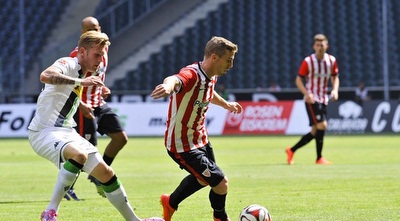 איקר מוניאין  במשחק מול הגרמנים (האתר הרשמי של בילבאו) 