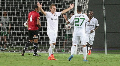 רובן ראיוס. צמד שלו הביא ניצחון בדרבי למכבי חיפה (משה חרמון) רובן ראיוס. צמד שלו הביא ניצחון בדרבי למכבי חיפה (משה חרמון)