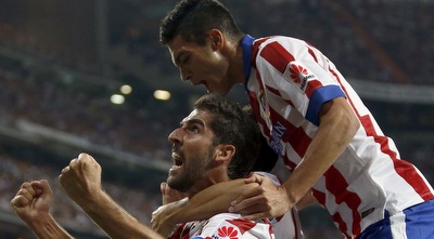 שחקני אתלטיקו חוגגים (רויטרס) שחקני אתלטיקו חוגגים (רויטרס)