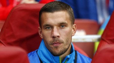 פודולסקי בספסל (רויטרס)