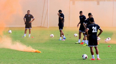 האבוקות באימון מכבי נתניה (רדאד ג´בארה) האבוקות באימון מכבי נתניה (רדאד ג´בארה)