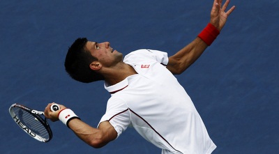 נובאק ג´וקוביץ´. טייל לרבע הגמר (רויטרס) נובאק ג´וקוביץ´. טייל לרבע הגמר (רויטרס)