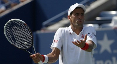 גם נובאק ג´וקוביץ´ מתווכח עם השופט (רויטרס) גם נובאק ג´וקוביץ´ מתווכח עם השופט (רויטרס)