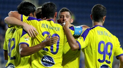 שחקני מכבי חוגגים (יניב גונן) שחקני מכבי חוגגים (יניב גונן)