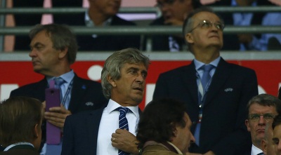 מנואל פלגריני ביציע  (רויטרס)