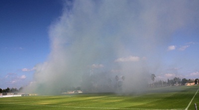 עשן מיתמר במתחם האימונים (רדאד ג´בארה)