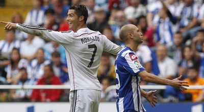 כריסטיאנו רונאלדו חוגג (רויטרס) כריסטיאנו רונאלדו חוגג (רויטרס)