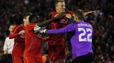 שחקני ליברפול חוגגים (רויטרס) שחקני ליברפול חוגגים (רויטרס)