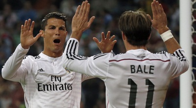 רונאלדו ובייל חוגגים (רויטרס) רונאלדו ובייל חוגגים (רויטרס)