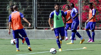 איתי שכטר באימון הנבחרת (יניב גונן)