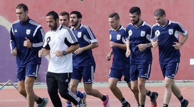 נבחרת קפריסין באימון (מערכת ONE)