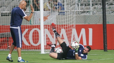 אופיר מרציאנו בחימום. עשה את העבודה (רז אמיר)