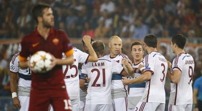 שחקני באיירן מינכן חוגגים (מערכת ONE) שחקני באיירן מינכן חוגגים (מערכת ONE)