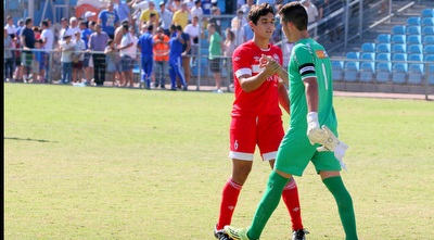 עומרי גלזר מרוצה בסיום (משה חרמון)