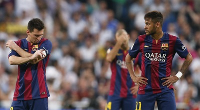 מסי וניימאר מתוסכלים (רויטרס)