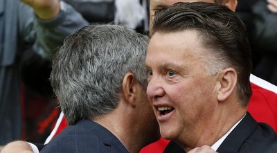 לואיס ואן חאל וז´וזה מוריניו (רויטרס) לואיס ואן חאל וז´וזה מוריניו (רויטרס)