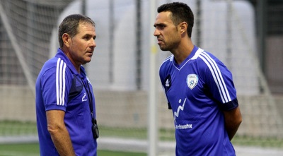 זהבי וגוטמן באימון הנבחרת (חגי ניזרי)