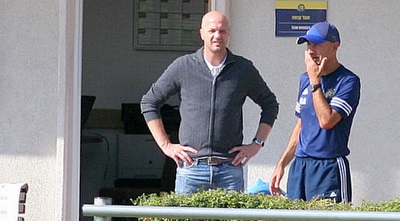 ג&acute;ודי קרוייף ופאקו אייסטרן באימוןהמסכם (משה חרמון)