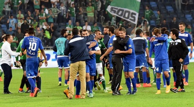 שחקני עירוני ק&qout;ש חוגגים (נעם מורנו)