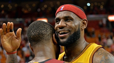 ווייד וג´יימס בסיום. חברים טובים (רויטרס)