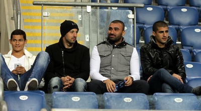 שחקני נתניה ביציע (חגי ניזרי)