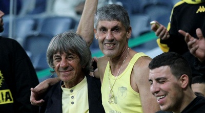 נומה ועוזי גופיה הגיעו לאצטדיון סמי עופר (רדאד ג´בארה)