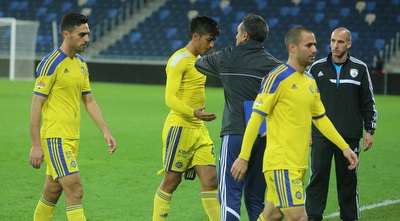 שחקני מכבי ת&qout;א מאוכזבים (עמית מצפה)