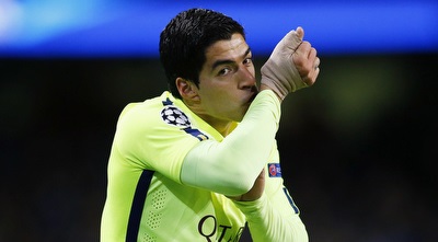 לואיס סוארס חוגג (רויטרס)