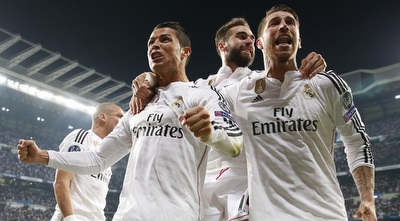 שחקני ריאל חוגגים (רויטרס)