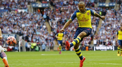 תיאו וולקוט כובש (רויטרס)