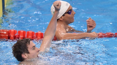 קלונטרוב אחרי הניצחון. הבטיח את מקומו בריו (הוועד האולימפי בישראל)