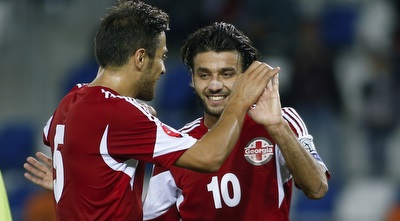 אוקריאשווילי חוגג (רויטרס)