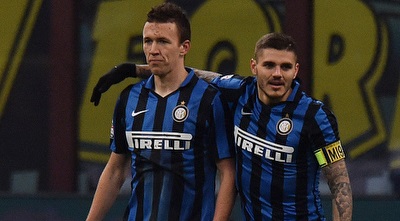 איבן פרישיץ&acute; ומאורו איקארדי חוגגים (GettyImages)