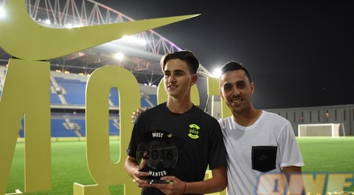 ערן זהבי, שהוביל את הפרוייקט, יחד עם הזוכה המאושר (נעם מורנו)