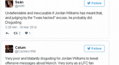 גולשים מגיבים לציוץ של ג´ורדן וויליאמס (מערכת ONE) גולשים מגיבים לציוץ של ג´ורדן וויליאמס (מערכת ONE)