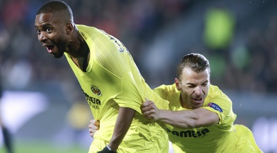 רוברטו סולדאדו וסדריק בקאמבו חוגגים (רויטרס)