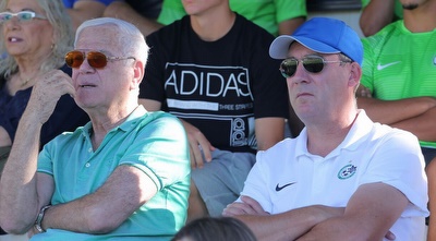 שחר ומולנסטיין ביציע (עמית מצפה)