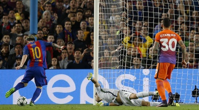 ליאו מסי מכניע את קלאודיו בראבו (רויטרס)