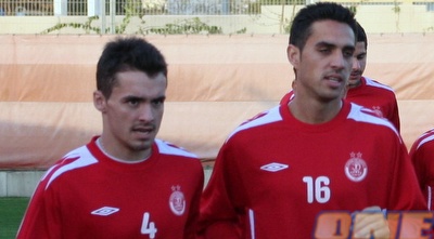 בונדר וזהבי באימון הפועל תל-אביב (רועי גלדסטון)