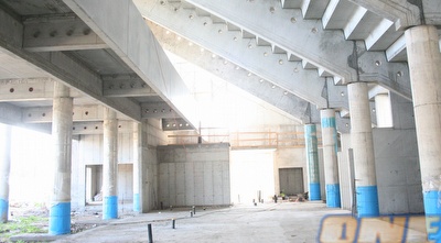 העבודות באצטדיון החדש בפ