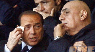 גליאני וברלוסקוני. בטוח שיהיה משחק טוב (רויטרס)