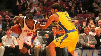 עומרי כספי במדי מכבי מול הניקס (יעל מרגלית)