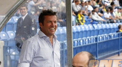 לותר מתיאוס. אפילו הוא לא הצליח למשוך את אוהדי נתניה למגרש (אמיר לוי)