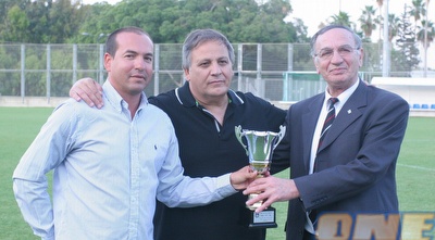 ראש העיר דוד עמר עם ברקוביץ&acute;: &qout;הוא האיש הנכון במקום הנכון&qout; (עמית מצפה)