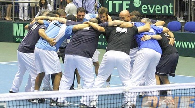 נבחרת הדייויס בהיכל נוקיה. מחמאות לאיגוד על הארגון (אמיר לוי)